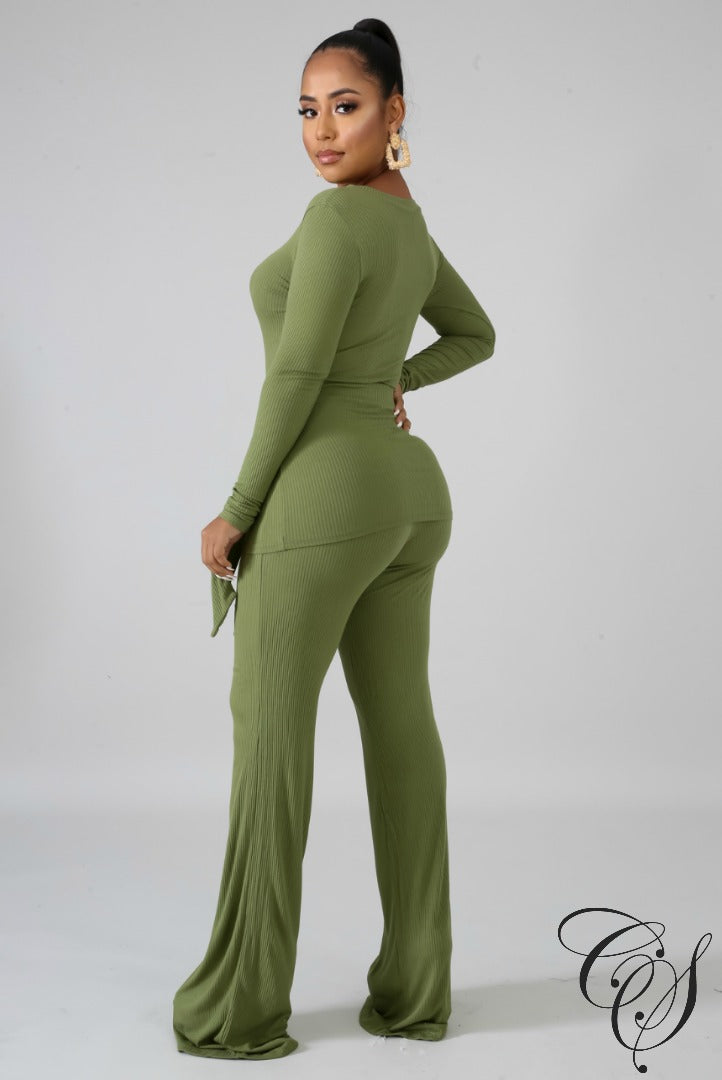 Suzanna Knit Palazzo Tie Set, Set - Designs By Cece Symoné