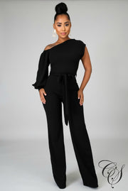 Taliyah Open Shoulder Jumpsuit, Jumpsuit - Designs By Cece Symoné