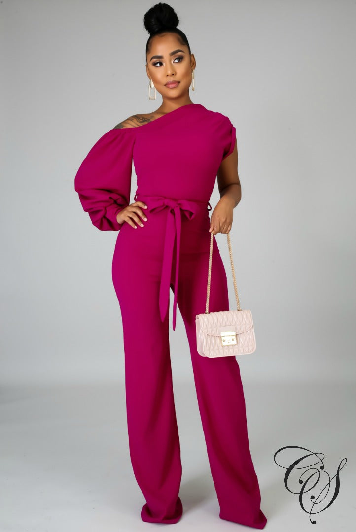 Taliyah Open Shoulder Jumpsuit, Jumpsuit - Designs By Cece Symoné