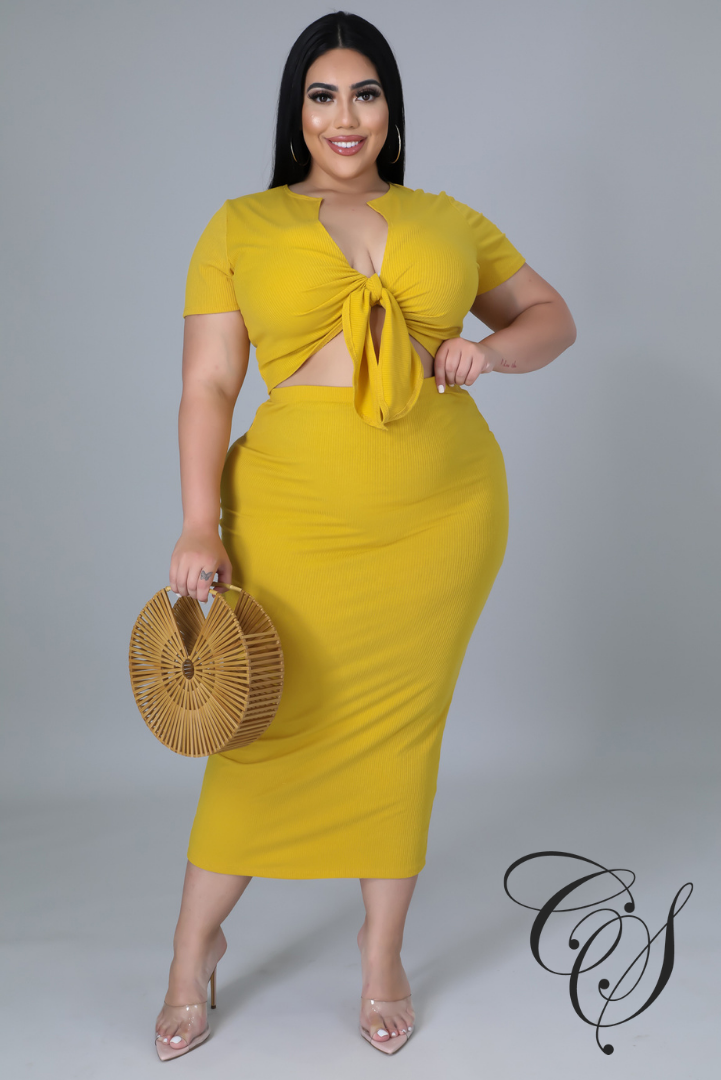 Taylor Ribbed Knit Skirt Set