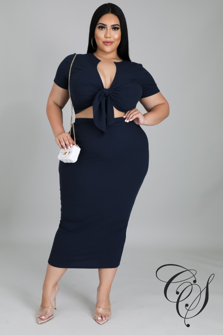 Taylor Ribbed Knit Skirt Set