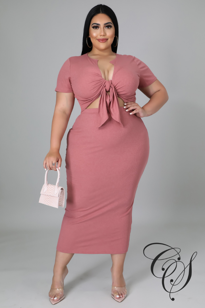 Taylor Ribbed Knit Skirt Set