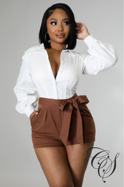 Theresa White Chocolate Romper