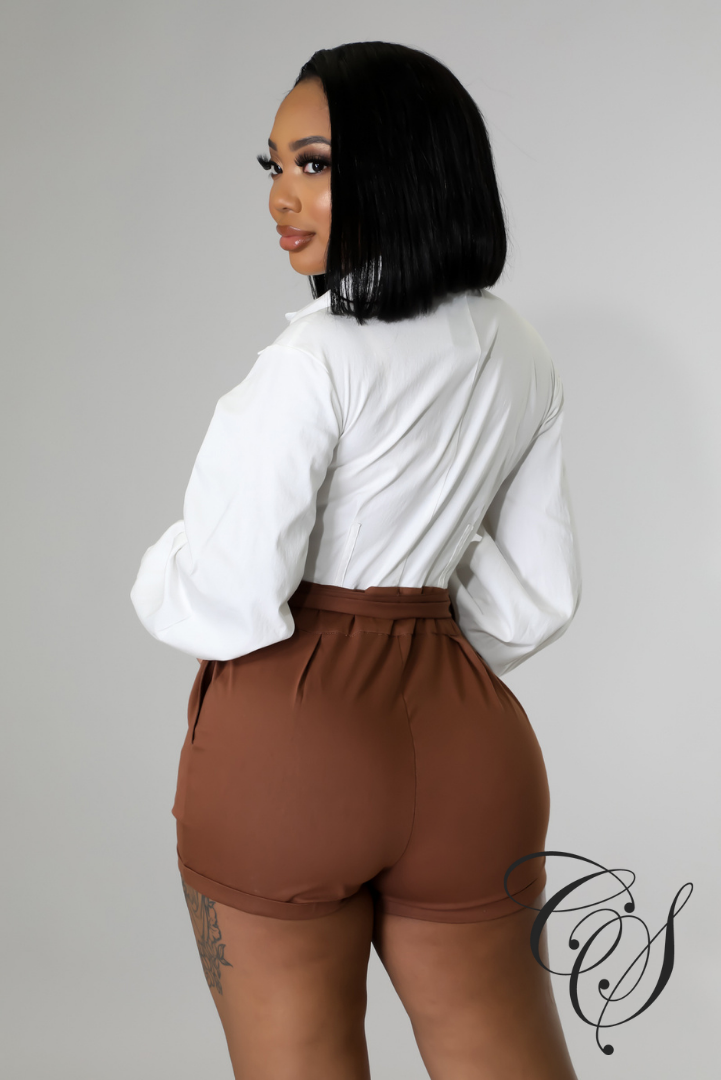 Theresa White Chocolate Romper