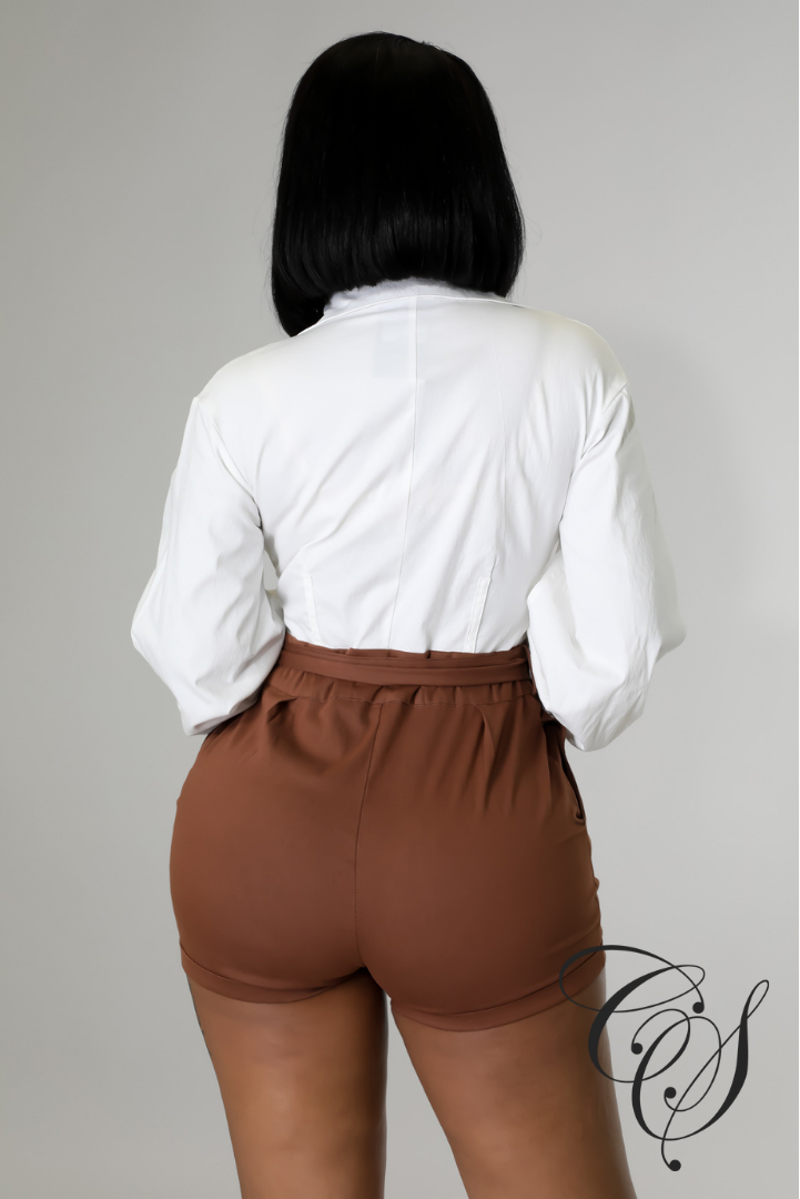 Theresa White Chocolate Romper