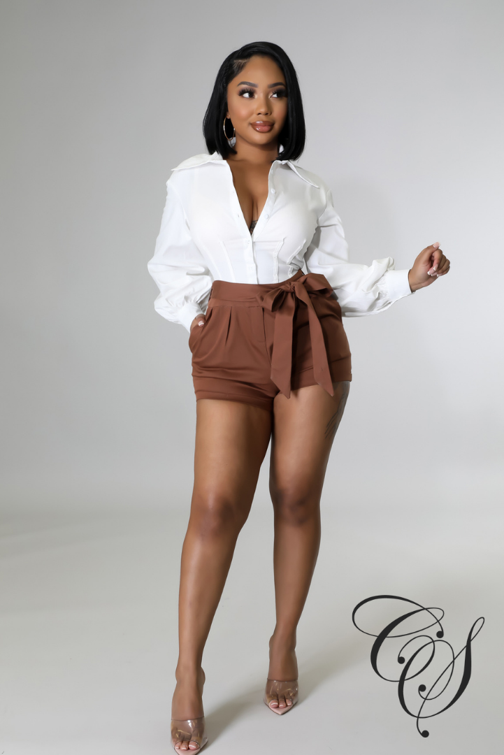 Theresa White Chocolate Romper