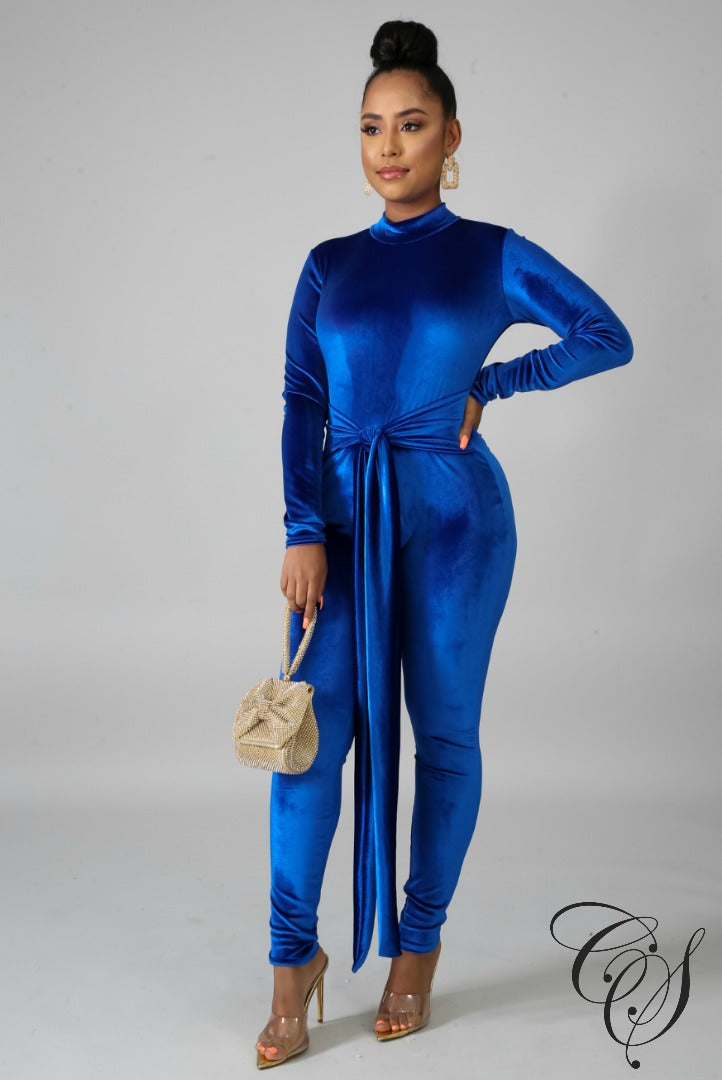Tina Velvet Jumpsuit, Jumpsuit - Designs By Cece Symoné