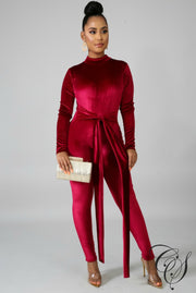 Tina Velvet Jumpsuit, Jumpsuit - Designs By Cece Symoné