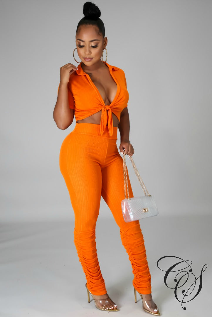 Tonya Ruched Pant Set