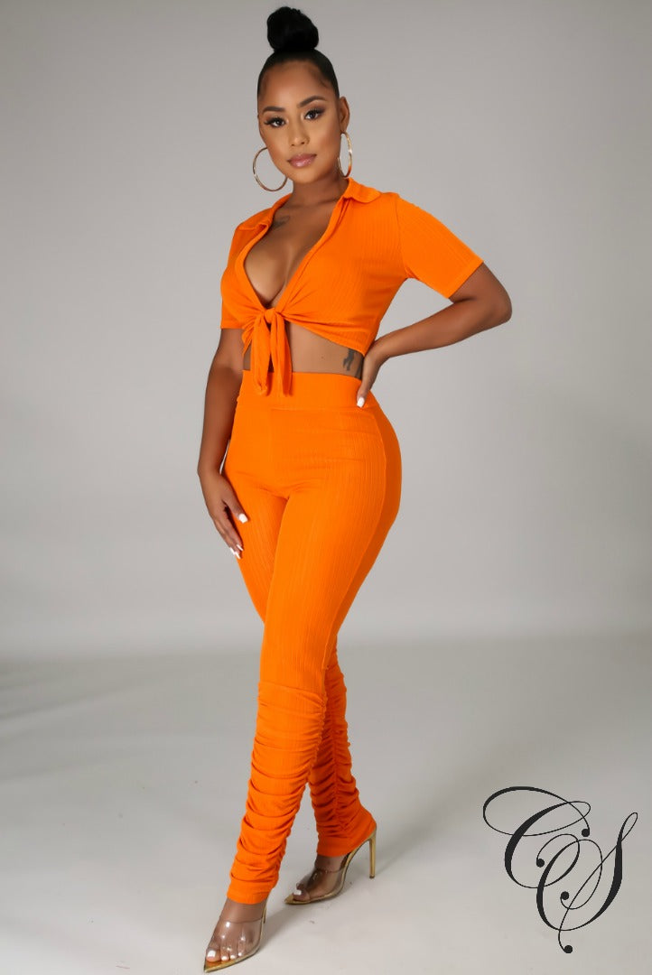 Tonya Ruched Pant Set