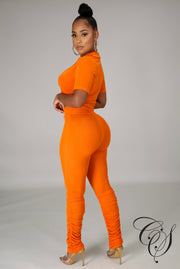 Tonya Ruched Pant Set