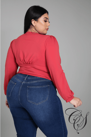 Trudy Ruched Empire Waist Top