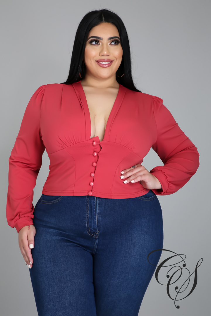 Trudy Ruched Empire Waist Top