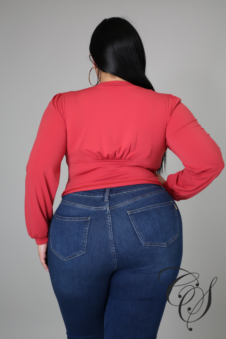 Trudy Ruched Empire Waist Top