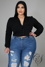 Trudy Ruched Empire Waist Top