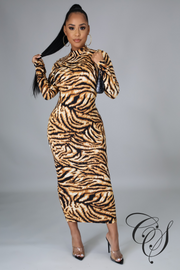 Lillian Mock Neck Bodycon Dress