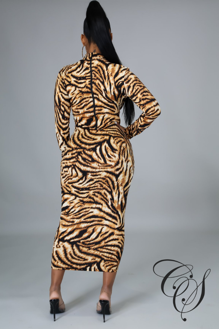 Lillian Mock Neck Bodycon Dress