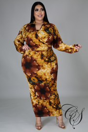Rita Wall Flower Dress Set