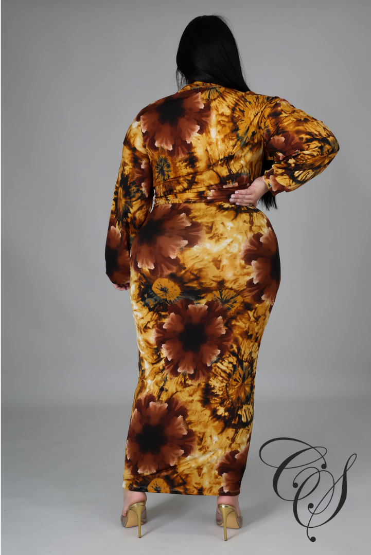 Rita Wall Flower Dress Set