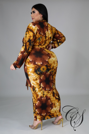 Rita Wall Flower Dress Set