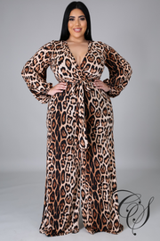 Michelle Leopard Jumpsuit