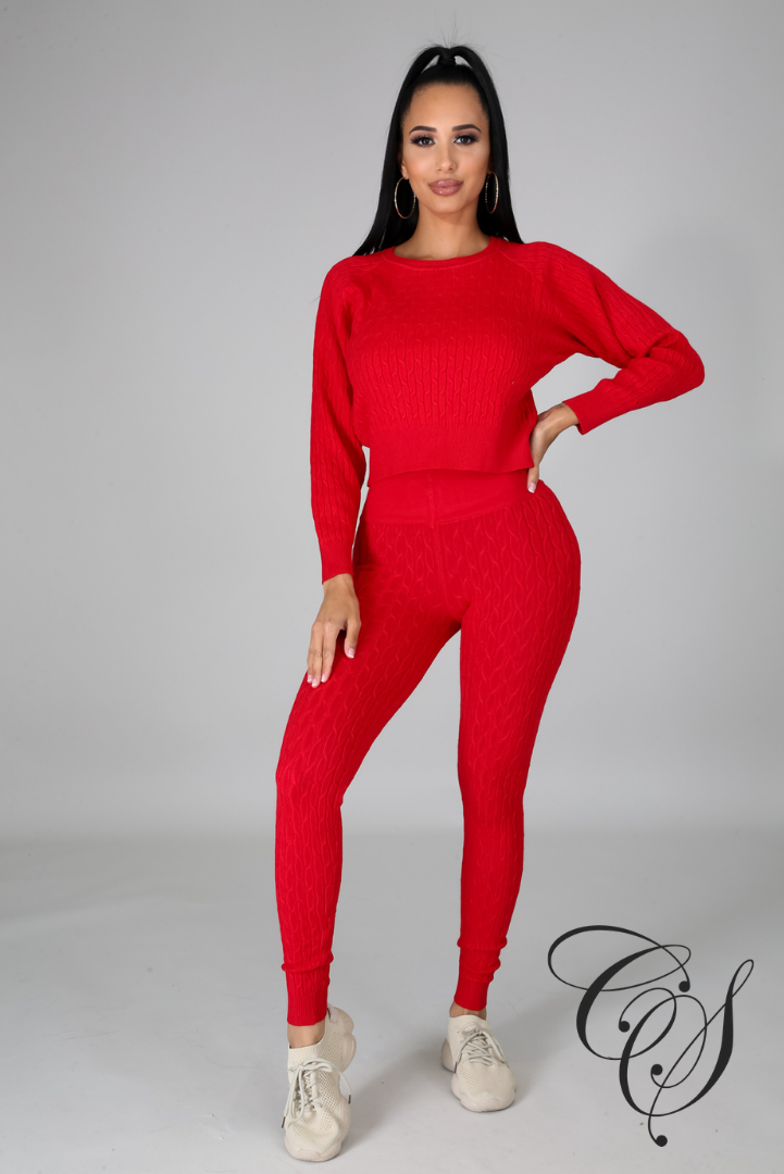 Reina Knit Jogger Set