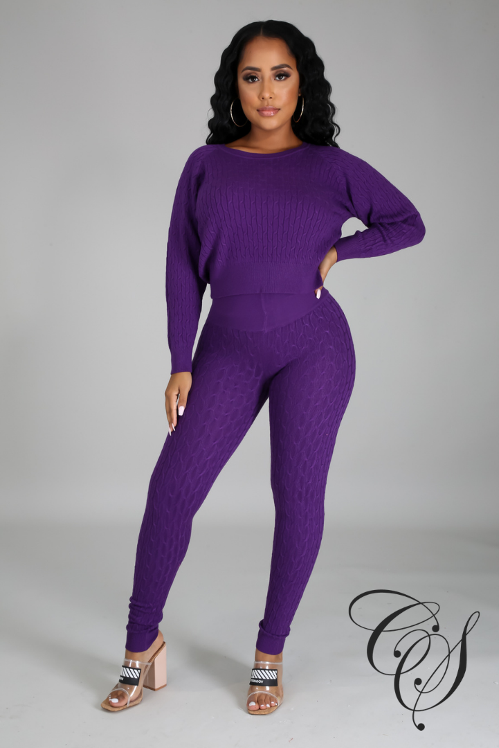 Reina Knit Jogger Set
