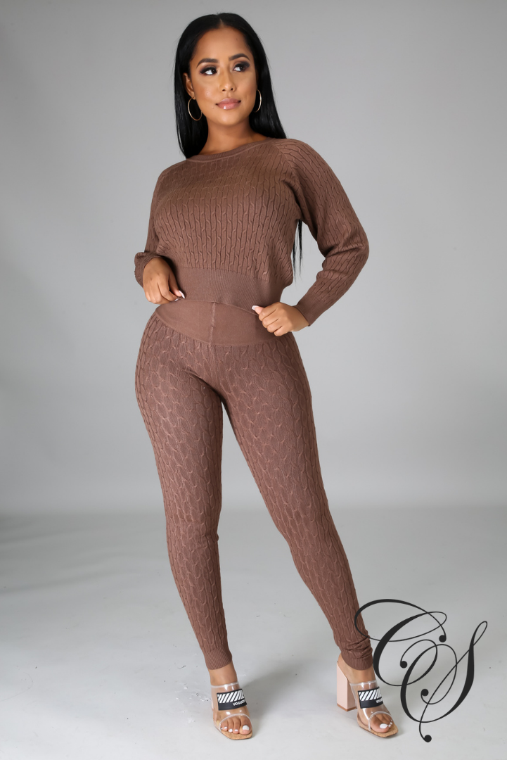 Reina Knit Jogger Set