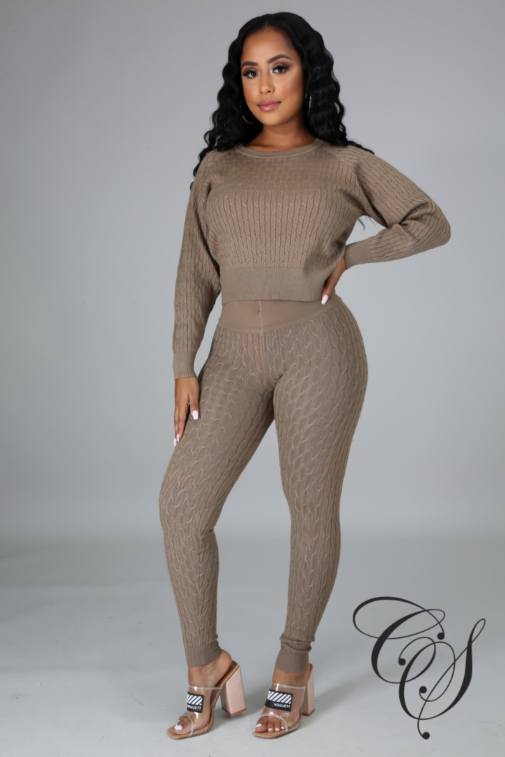 Reina Knit Jogger Set