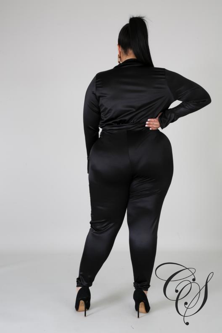 Stella Satin Power Bodysuit Set
