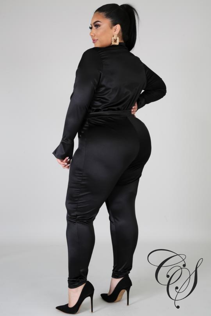 Stella Satin Power Bodysuit Set