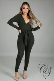 Loy Ribbed Knit Jumpsuit