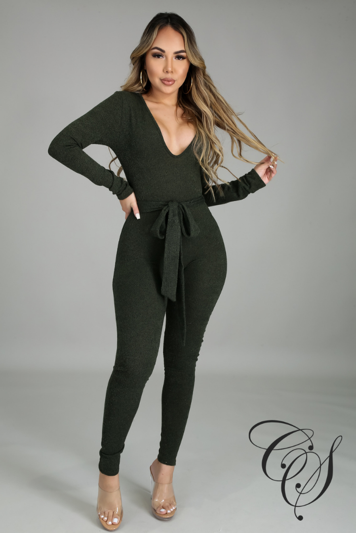 Loy Ribbed Knit Jumpsuit
