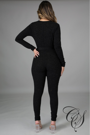Loy Ribbed Knit Jumpsuit