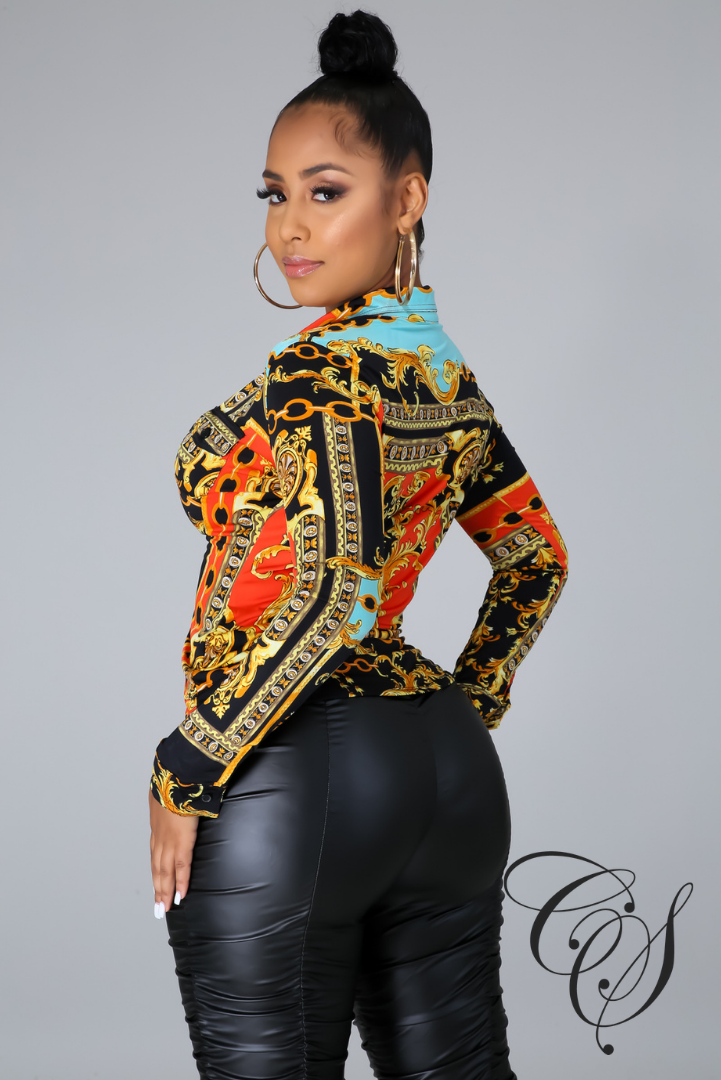Donatella Button Up Top