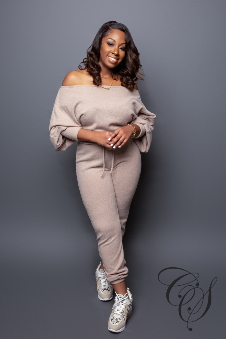 Isabelle Off the Shoulder French Terry Jumpsuit