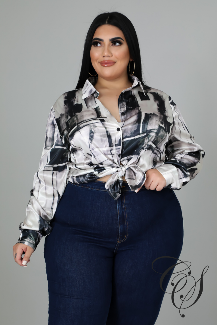Vanna Abstract Print Legging Set