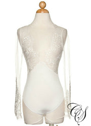 Venus Long Sleeve Sheer Lace Bodysuit, Top - Designs By Cece Symoné