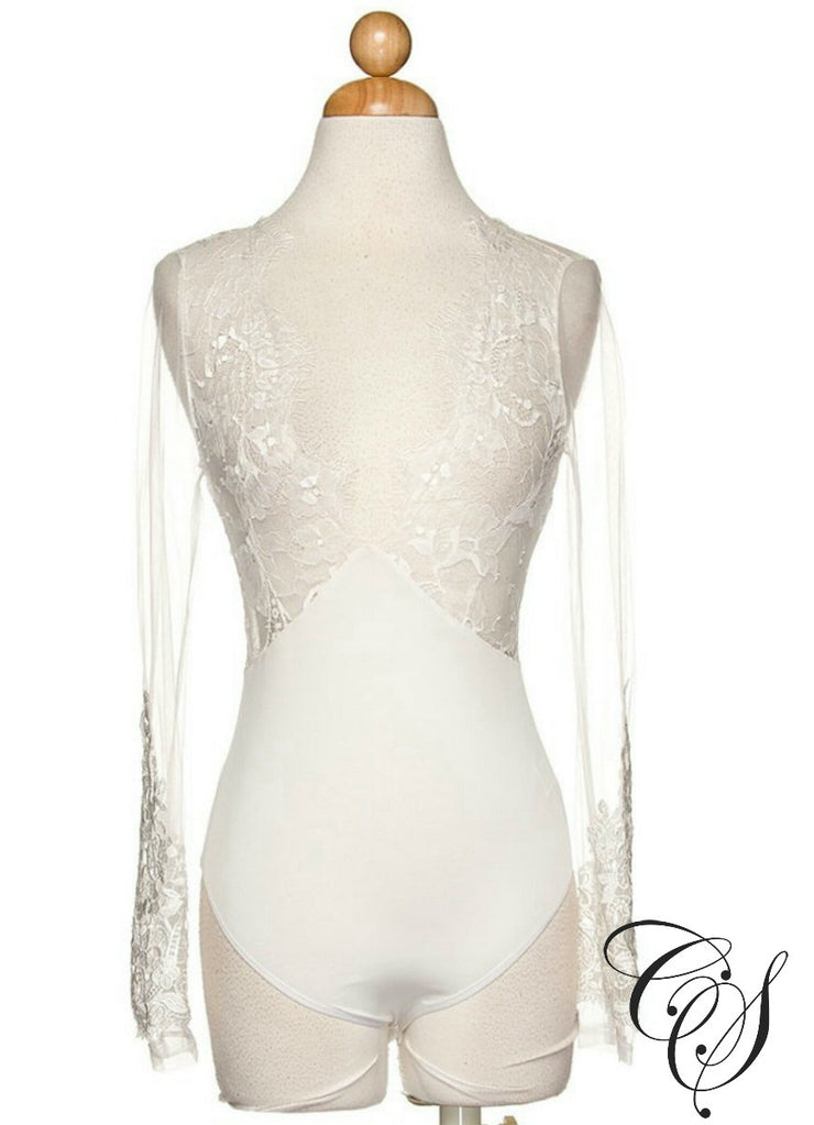 Venus Long Sleeve Sheer Lace Bodysuit – Designs By Cece Symoné