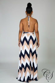 Willa Zig Zag Maxi Dress, Dresses - Designs By Cece Symoné