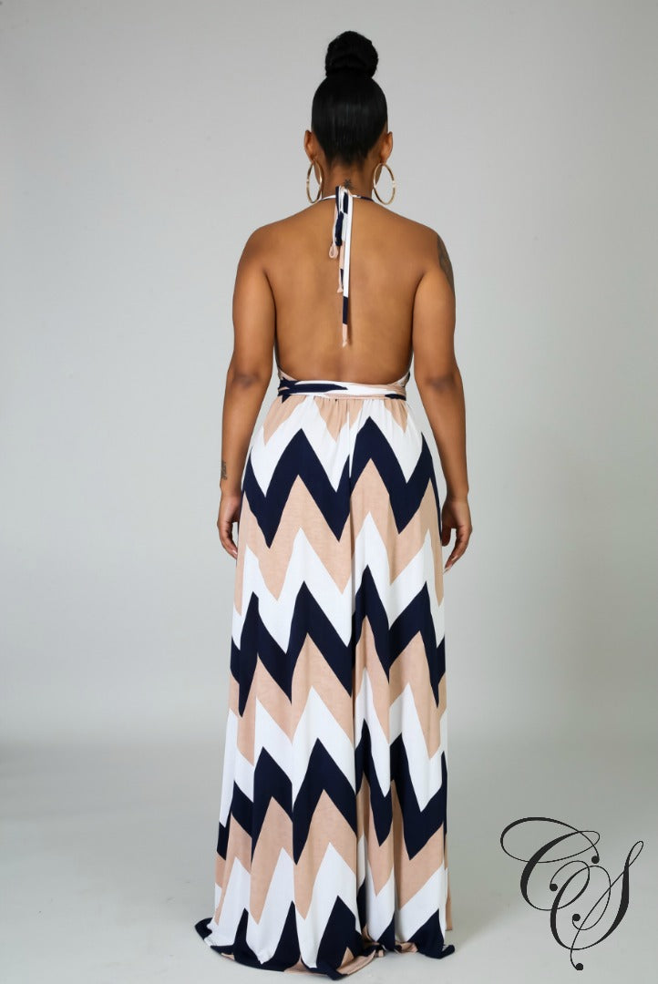 Willa Zig Zag Maxi Dress, Dresses - Designs By Cece Symoné