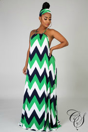 Willa Zig Zag Maxi Dress, Dresses - Designs By Cece Symoné