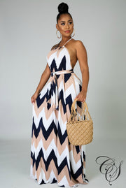 Willa Zig Zag Maxi Dress, Dresses - Designs By Cece Symoné
