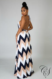 Willa Zig Zag Maxi Dress, Dresses - Designs By Cece Symoné