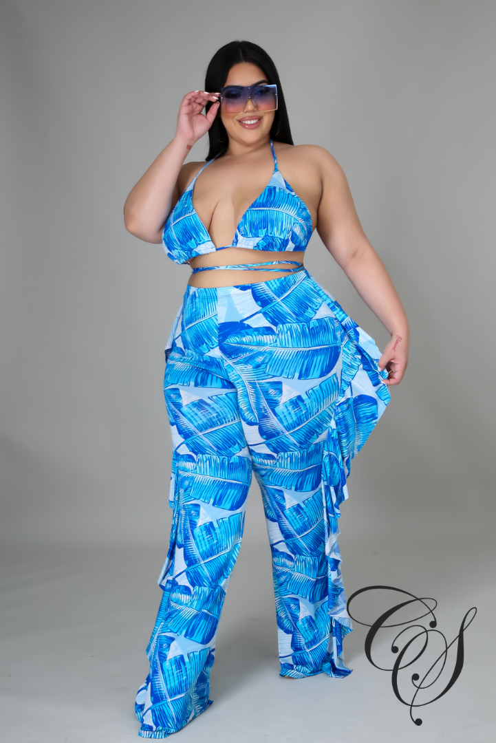 Yaya 3 Piece Beach Trouser Swim Set