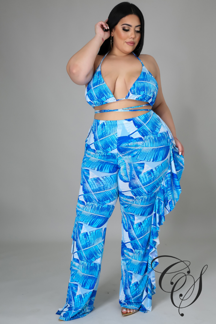 Yaya 3 Piece Beach Trouser Swim Set