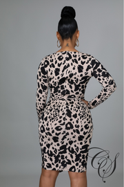 Zenni Animal Print Bodycon Dress