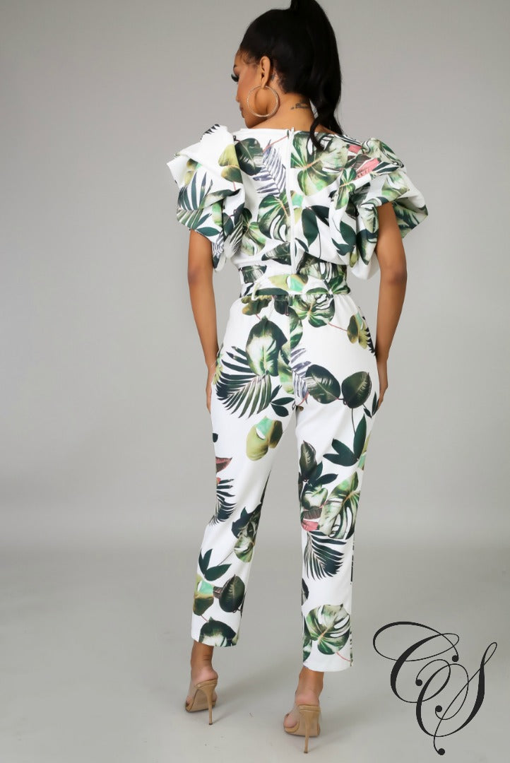 Zoey Paradise Trip Pant Set, Set - Designs By Cece Symoné