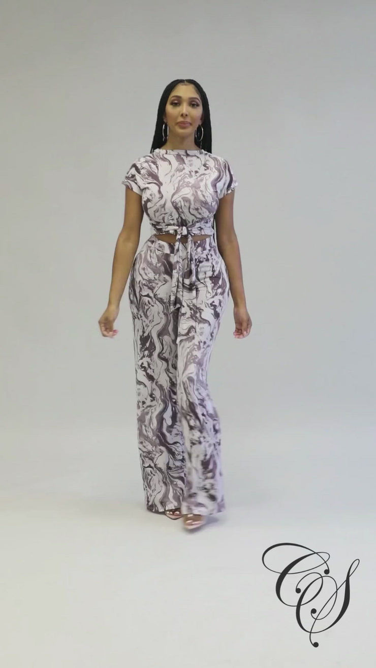 Lexa Mable Print Pant Set