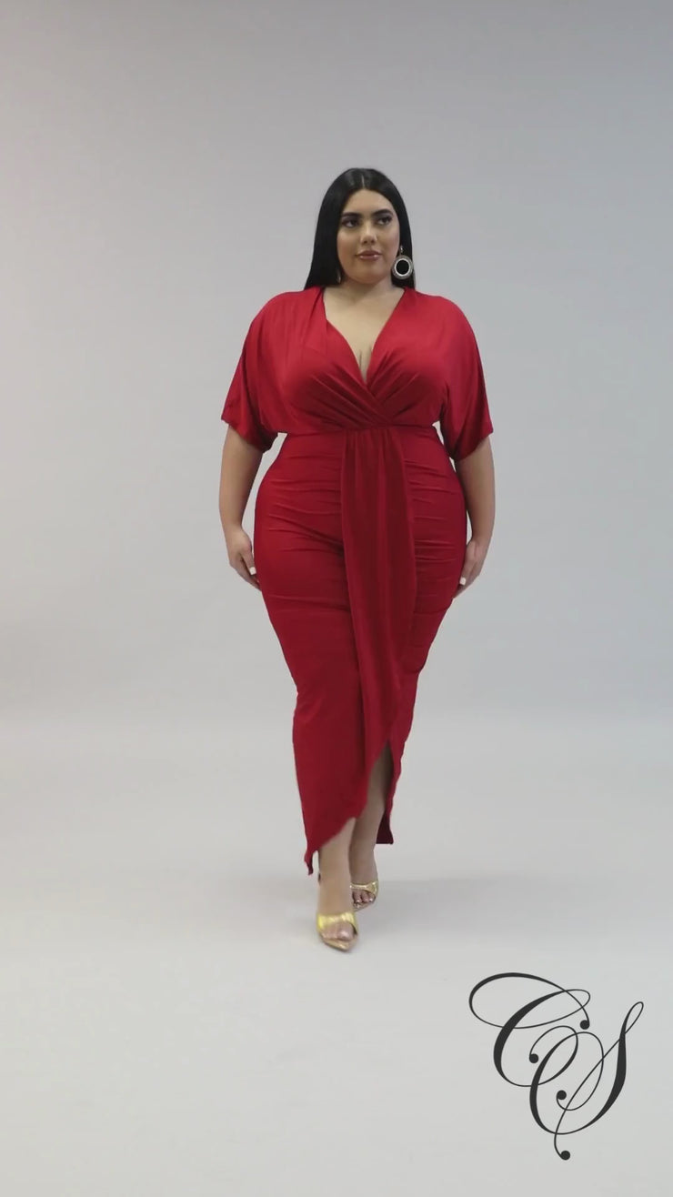 Diane Ruched Midi Dress